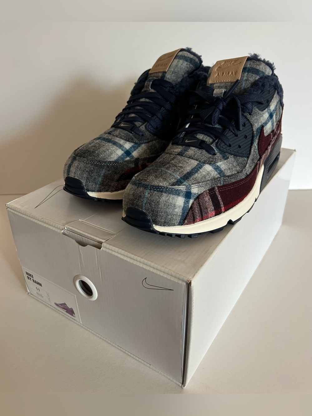 Nike Air Max Pendleton Collab Men’s Sneakers - Navy & Burgundy